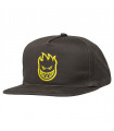 Spitfire Bighead Snapback Charcoal/Yellow