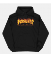 Sudadera Thrasher Godzilla Flame Hood Blk Thrasher - 1