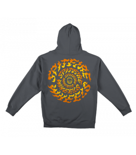 Sudadera Spitfire Torched Hood Grey Yellow Spitfire - 1