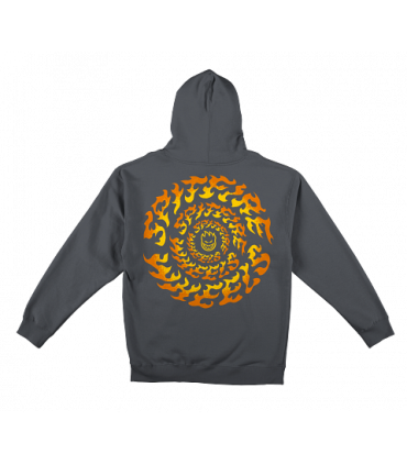 Sudadera Spitfire Torched Hood Grey Yellow Spitfire - 1
