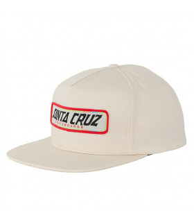Santa Cruz Sun Down Ray Strip Snapback Mid Profile Hat B White Santa Cruz - 2