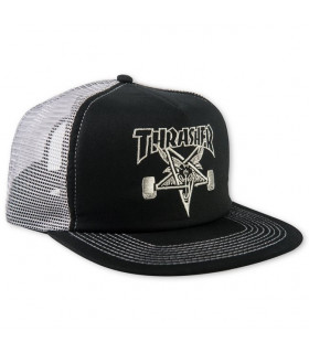 Thrasher Skategoat Embroidered Mesh Cap Black Gray Thrasher - 1