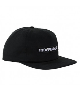 Independent Groundwork Snapback Mid Profile Had Black OS Unisex Independent - 1