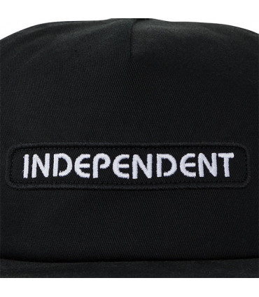 Independent Groundwork Snapback Mid Profile Had Black OS Unisex Independent - 3
