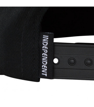 Independent Groundwork Snapback Mid Profile Had Black OS Unisex Independent - 4