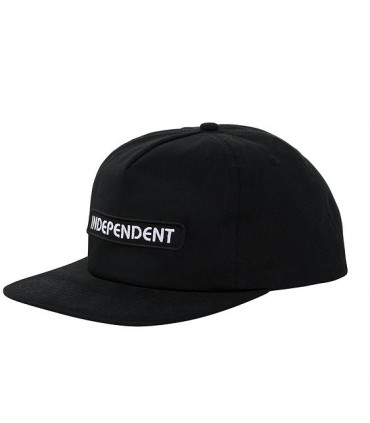 Independent Groundwork Snapback Mid Profile Had Black OS Unisex Independent - 5