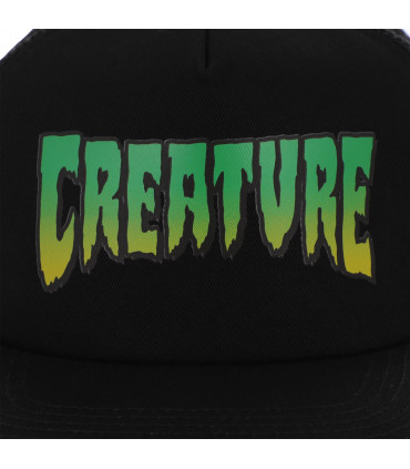 Creature Logo Mesh Trucker Hat Black/Green Creature - 2