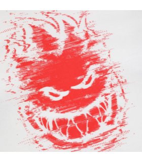 Playera Spitfire Bighead Digidistort Shirt Raglan Wht Blk Spitfire - 2