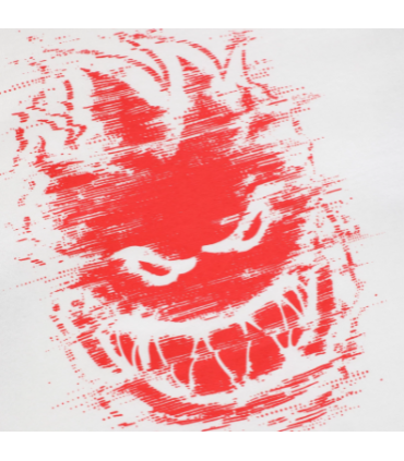 Playera Spitfire Bighead Digidistort Shirt Raglan Wht Blk Spitfire - 2