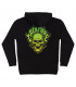 Sudadera Creature Bonehead Flame Hood Black Creature - 1