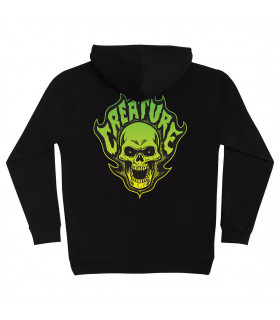 Sudadera Creature Bonehead Flame Hood Black Creature - 1