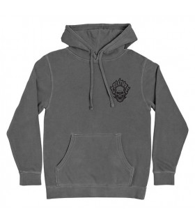 Sudadera Creature Bonehead Flame Hood Pigment Black Creature - 2