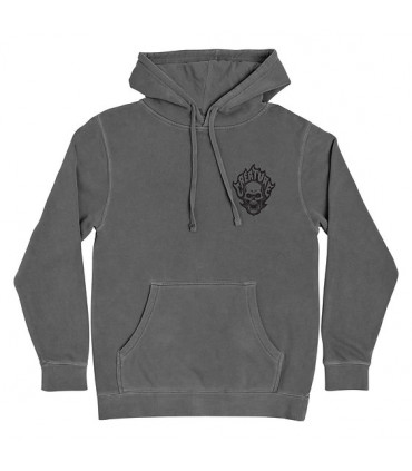 Sudadera Creature Bonehead Flame Hood Pigment Black Creature - 2