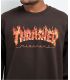 Thrasher Inferno Crewneck Brown Thrasher - 1