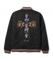 Chamarra Primitive x Gun's N' Roses Cross Varsity Jacket Black