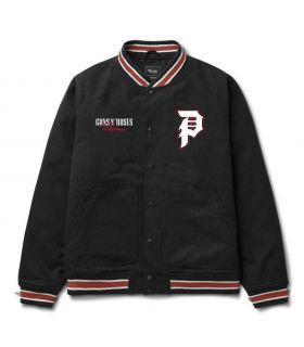 Chamarra Primitive x Gun's N' Roses Cross Varsity Jacket Black Primitive - 2