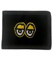 Cartera Krooked Wallet Eyes Bifold Black Yellow