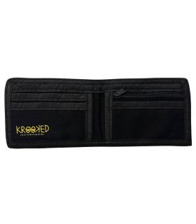 Cartera Krooked Wallet Eyes Bifold Black Yellow  - 2