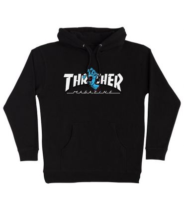 Sudadera Santa Cruz x Thrasher Screaming Logo Hooded Black Santa Cruz - 1