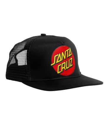 Santa Cruz Classic Dot Mesh Trucker Alta Black Santa Cruz - 1