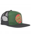 Santa Cruz Classic Dot Mesh Trucker Alta Green Black