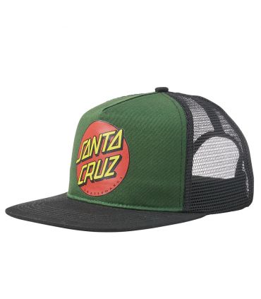 Santa Cruz Classic Dot Mesh Trucker Alta Green Black Santa Cruz - 2