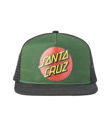 Santa Cruz Classic Dot Mesh Trucker Alta Green Black Santa Cruz - 3