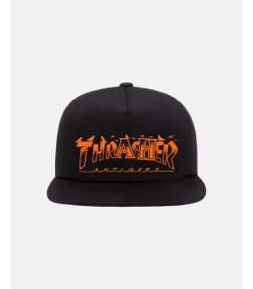 Thrasher x Antihero Pigeon Mag Snapback Black Orange Thrasher - 1