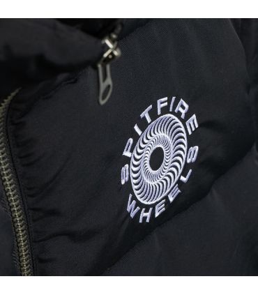 Chamarra Spitfire Classic 87 Swirl Jacket Puff Black/White Spitfire - 4