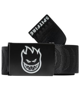 Cinturón Spitfire Bighead Cresent Jacquard Belt Black/White Spitfire - 1