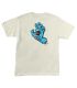 Playera Santa Cruz Screaming Hand T-Shirt Cream