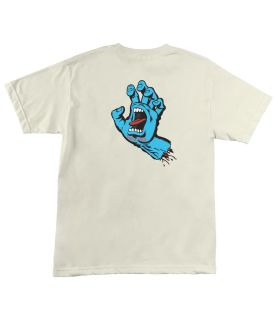 Playera Santa Cruz Screaming Hand T-Shirt Cream