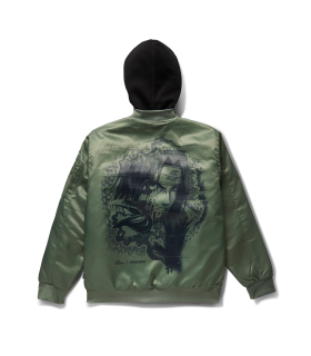 Chamarra Primitive Naruto Clones Two-Fer Bomber Olive