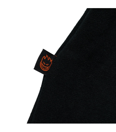 Sudadera Spitfire Flames Script Zip Hood Black