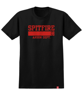 Playera Spitfire Arson Dept Tshirt Black/Red