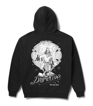 Sudadera Primitive Warrior Heavyweight Hood Black