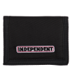 Cartera Independent Velcro Bar Logo Wallet Black