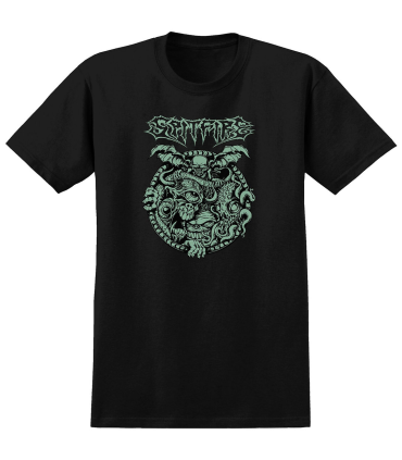Playera Spitfire Demongate Glow Tshirt Black