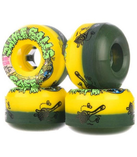 Ruedas Slime Balls Double Take Cafe Vomit Mini 53 mm 95a Amarillo/Negro Santa Cruz - 1