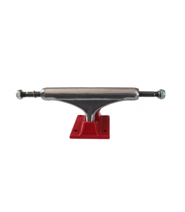 Trucks Modelo Liso Color Cromo/Rojo Medida 145  - 1