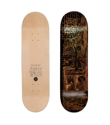 Tabla Deza Pro Model Erick Silva Negro Naranja Metálico Deza - 1