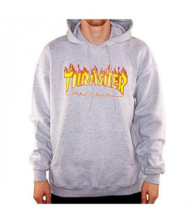 Thrasher Flame Hoodie Gray Thrasher - 1