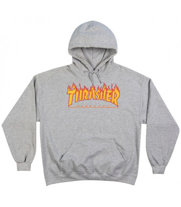 Thrasher Flame Hoodie Gray Thrasher - 2