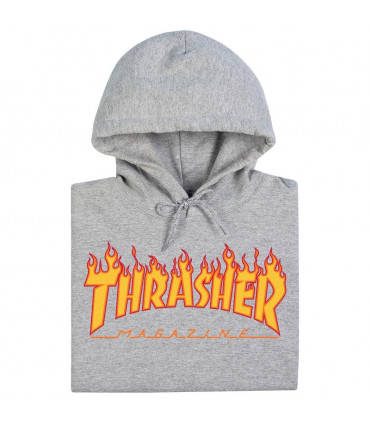 Thrasher Flame Hoodie Gray Thrasher - 3