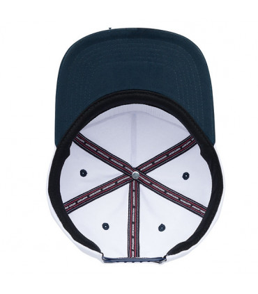 Independent Baseplate Snapback Mid Profile Hat White Navy Independent - 4