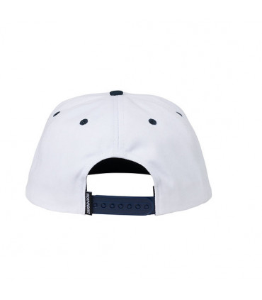 Independent Baseplate Snapback Mid Profile Hat White Navy Independent - 5