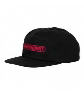 Independent Baseplate Snapback Mid Profile Hat Black Independent - 2