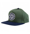 Spitfire Classic 87 Swirl Patch Snapback Dark Green Navy