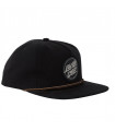 Santa Cruz Reverse Dot Eco Snapbacksd Mid Profile Hat Eco Black