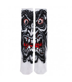 Santa Cruz Socks Roskopp Face Crew White Santa Cruz - 1